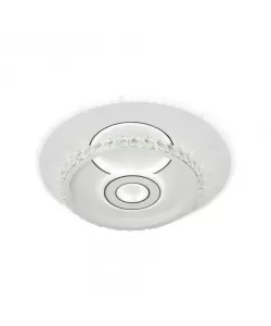 Lustra LED Ceto, 60W, Acril, Rotunda, Alb, Lumina Rece/Calda/Neutra