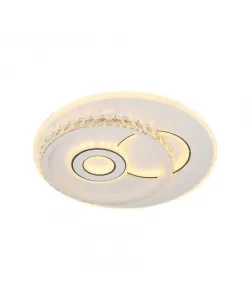 Lustra LED Ceto, 60W, Acril, Rotunda, Alb, Lumina Rece/Calda/Neutra