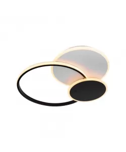 Lustra LED Cetus cu Telecomanda, 82W, Negru, Acril, Dimabila Lustra LED Cetus cu Telecomanda, 82W, Negru, Acril, Dimabila