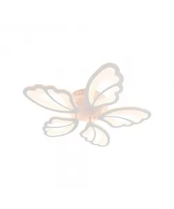 Lustra LED Cleionia cu Telecomanda, 120W , 3000K/4000K/6000K, Alb, Acril si Metal, Dimabila, IP.20