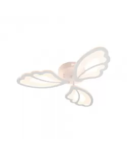 Lustra LED Cleionia cu Telecomanda, 80W , 3000K/4000K/6000K, Alb, Acril si Metal, Dimabila, IP.20