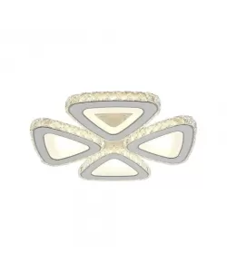 Lustra LED Cleon cu Telecomanda, 2.4Ghz, 112W, Acril, Alb