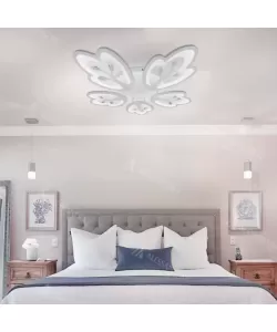 Lustra LED Crimeea cu 2.4 GHZ, Aplicatie IOS & Android, 120W, Alb, Dimabila