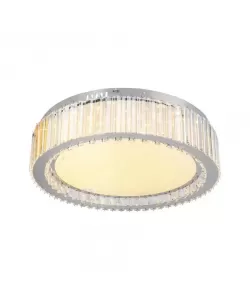 Lustra LED Cristal cu Telecomanda Angelina 80W Dimabila Argintiu