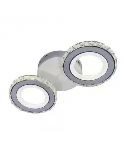 Lustra LED Cristal cu Telecomanda Reese 29W Dimabila Alb Lustra LED Cristal cu Telecomanda Reese 29W Dimabila Alb