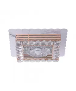 Lustra LED Cristal Esfir 80W Auriu