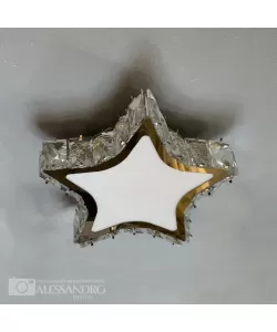 Lustra LED Cristal Stelaris 24W Argintiu