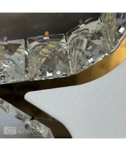 Lustra LED Cristal Stelaris 24W Argintiu