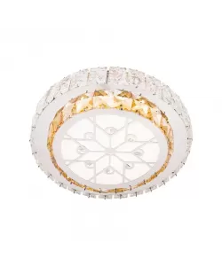 Lustra LED Cristal cu Telecomanda Abatia 24W Argintiu