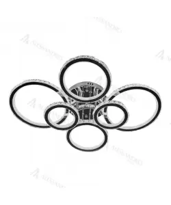 Lustra LED Cristal cu Telecomanda Hadiya 312W Dimabila Argintiu