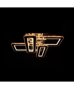 Lustra LED Cristal cu Telecomanda Harmonia, 208W, Argintiu, Cristal, Dimabila