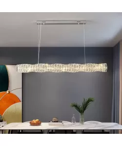 Lustra LED Cristal cu Telecomanda Sehrazat 38W, Argintiu