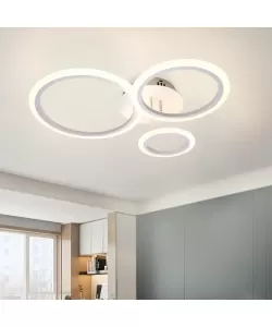 Lustra LED cu Telecomanda Brenda 3 Cercuri Lumina Rece/Calda/Neutra 40W Dimabila Alb Lustra LED cu Telecomanda Brenda 3 Cercuri Lumina Rece/Calda/Neutra 40W Dimabila Alb
