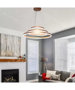 Lustra LED cu Telecomanda Casiana, 204W, Auriu, Acril