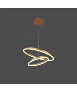 Lustra LED cu Telecomanda Christine 100W Dimabila Alb Auriu