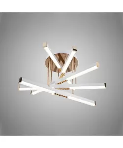 Lustra LED cu Telecomanda Cora 120W Dimabila Auriu