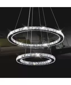 Lustra LED cu Telecomanda Helen, 80W, Lumina Rece/Calda/Neutra, Metal si Cristal Lustra LED cu Telecomanda Helen, 80W, Lumina Rece/Calda/Neutra, Metal si Cristal