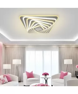 Lustra LED cu Telecomanda Heva 265W Dimabila Alb