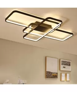 Lustra LED cu Telecomanda Ianusis 150W Dimabila Negru