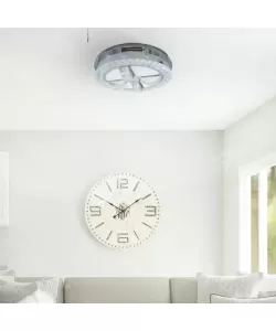 Lustra LED cu Telecomanda Iiana, 114W, Dimabila, Crom