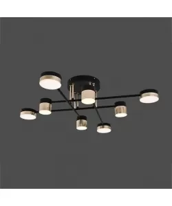 Lustra LED cu Telecomanda Jayson 57W Dimabila Alb Negru