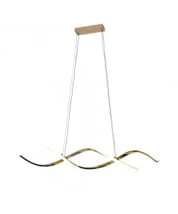 Lustra LED cu Telecomanda Jerry 76W Dimabila Auriu