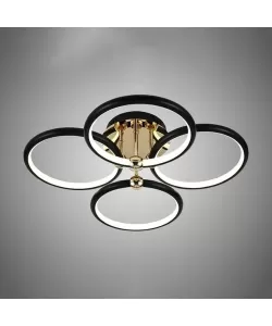 Lustra LED cu Telecomanda Jimmy 104W Dimabila Negru