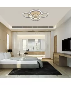 Lustra LED cu Telecomanda Kade 72W Dimabila Alb Lustra LED cu Telecomanda Kade 72W Dimabila Alb