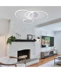 Lustra LED cu Telecomanda Karl 70W Dimabila Alb