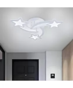 Lustra LED cu Telecomanda Kyle 51W Dimabila Alb Lustra LED cu Telecomanda Kyle 51W Dimabila Alb