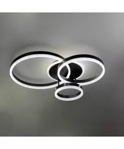 Lustra LED cu Telecomanda Lilith 144W Dimabila Negru Lustra LED cu Telecomanda Lilith 144W Dimabila Negru