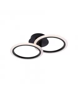 Lustra LED cu Telecomanda Ollive 32W Dimabila Alb Negru