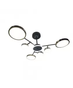 Lustra LED cu Telecomanda Parker 114W Dimabila Auriu Negru