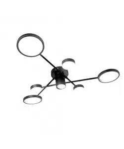 Lustra LED cu Telecomanda Paxton 118W Dimabila Negru