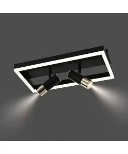 Lustra LED cu Telecomanda Rohan 26W Dimabila Alb Negru