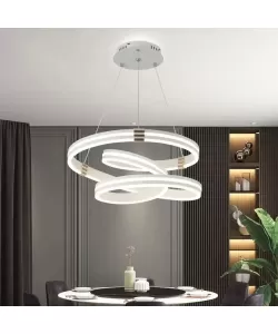 Lustra LED cu Telecomanda Rowen 140W Dimabila Alb