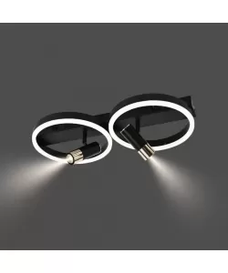 Lustra LED cu Telecomanda Ruben 34W Dimabila Negru