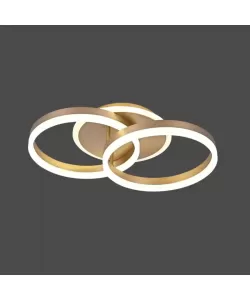 Lustra LED cu Telecomanda Stephanie 100W Dimabila Auriu