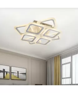 Lustra LED cu Telecomanda Zayba 120W Dimabila Alb