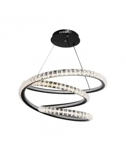 Lustra LED Dalila, 120W, Negru, Acril