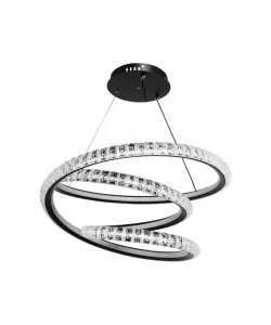 Lustra LED Dalila, 120W, Negru, Acril