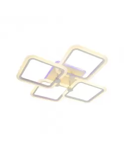 Lustra LED Elix RGB cu Telecomanda, 156W, 2.4GHz, Dimabila, Acril, Alb