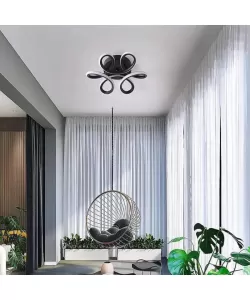 Lustra LED Emily 44W Negru Lustra LED Emily 44W Negru