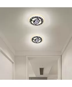 Lustra LED Georgina, 30W, Alb, Acril, 3000/4000/6000K