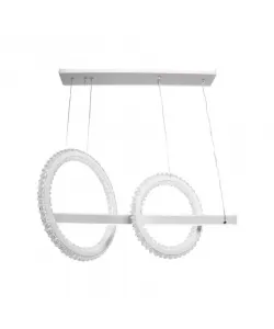 Lustra LED Gildis cu Telecomanda, 258W, 3000K/4000K/6000K, Acril si Metal, Alb, Dimabila, IP.20