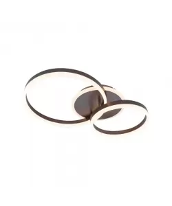 Lustra LED Gratiana cu Telecomanda, 118W, Dimabila, Coffee