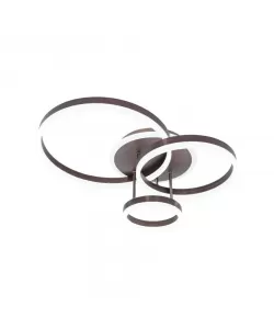 Lustra LED Gratiana cu Telecomanda, 2.4Ghz, 144W, Dimabila, Coffee