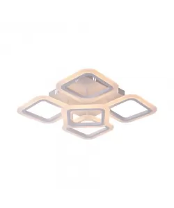 Lustra Led Hadron cu Telecomanda, 90W, Dimabila, Alb, Acril - RESIGILAT -