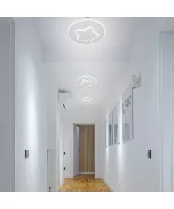 Lustra LED Heath Stea 30W Rotund Alb