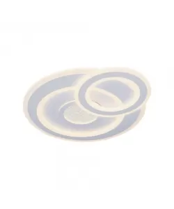 Lustra LED Iamina cu Telecomanda, 146W, Alb, Dimabila